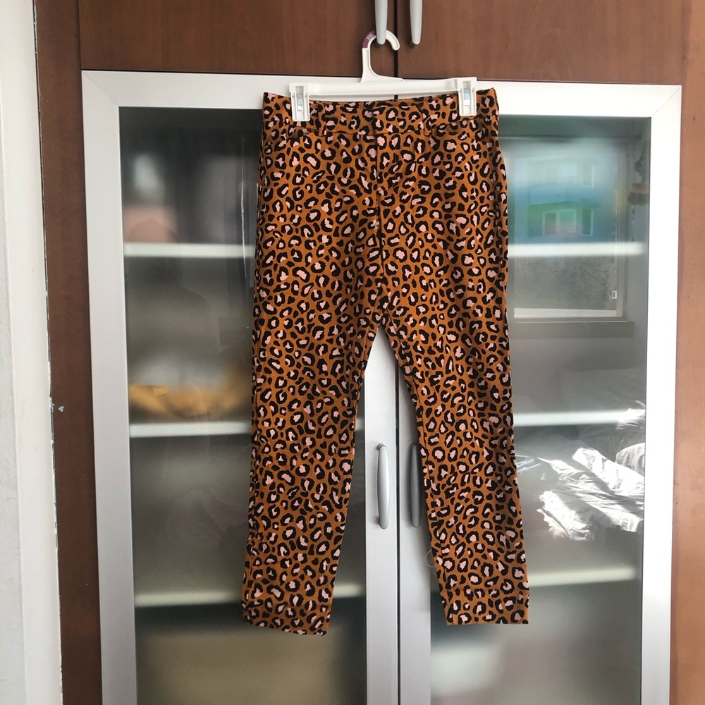 Cheetah ankle pants